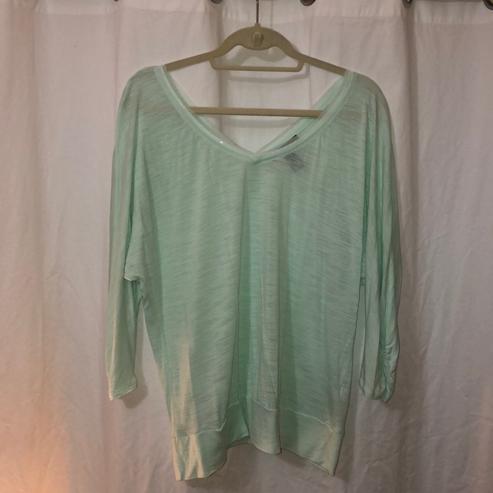 WHBM Double V 3/4 Sleeve